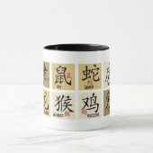 Mug Le zodiaque chinois signe la boue (Centre)