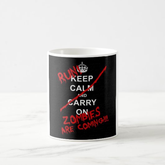 Mug Le zombi de course viennent (Centre)