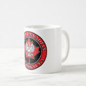 Mug Leaf canadien polonais rond de Mississauga (Devant droit)