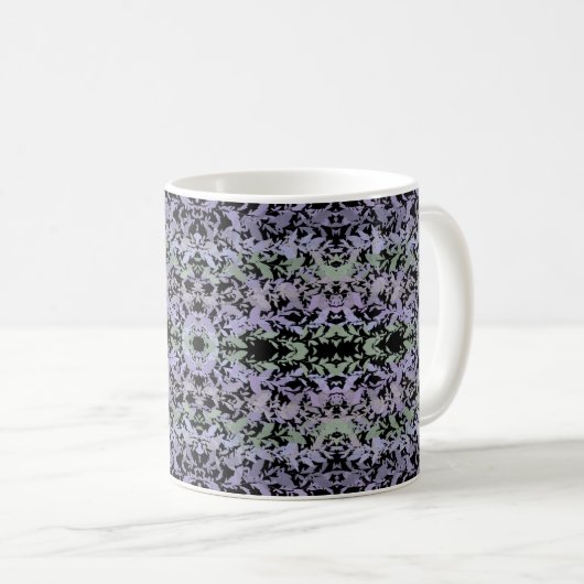 Mug Leafy Creeping Vine Drawing Pattern With Pastels (Devant droit)