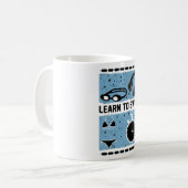 Mug Learn to Swim with This Lovely design (Devant gauche)