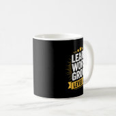 Mug Learn Work Grow Level Up Motivational Growth Insra (Devant droit)