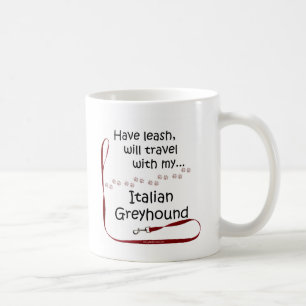 Mug Leash de voyage italien Greyhound
