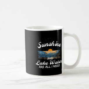 Mug L'eau du soleil et du lac est tout ce dont j'ai be