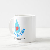 Mug L'eau est Life_Design #1 (Devant gauche)