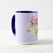 Mug L'Eau Florale De Pays Peut Monogramme Violet (Devant gauche)