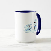 Mug l'eau glaciale de cube en glaçons glissant le (Devant droit)