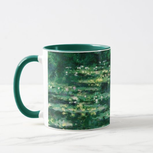 Mug L'EAU MENSONNE EN ÉTANG VERT par Claude Monet (Gauche)