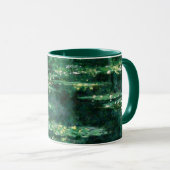 Mug L'EAU MENSONNE EN ÉTANG VERT par Claude Monet (Devant droit)