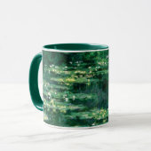 Mug L'EAU MENSONNE EN ÉTANG VERT par Claude Monet (Devant gauche)
