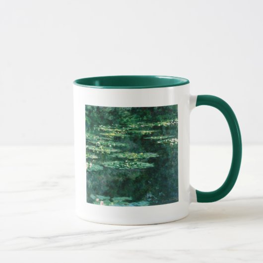 Mug L'EAU MENSONNE EN ÉTANG VERT par Claude Monet (Droite)