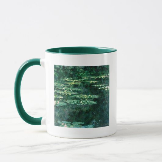 Mug L'EAU MENSONNE EN ÉTANG VERT par Claude Monet (Gauche)