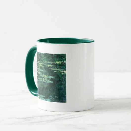 Mug L'EAU MENSONNE EN ÉTANG VERT par Claude Monet (Devant gauche)
