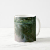 Mug L'EAU MENSONNE EN ÉTANG VERT ROSE par Claude Monet (Devant droit)
