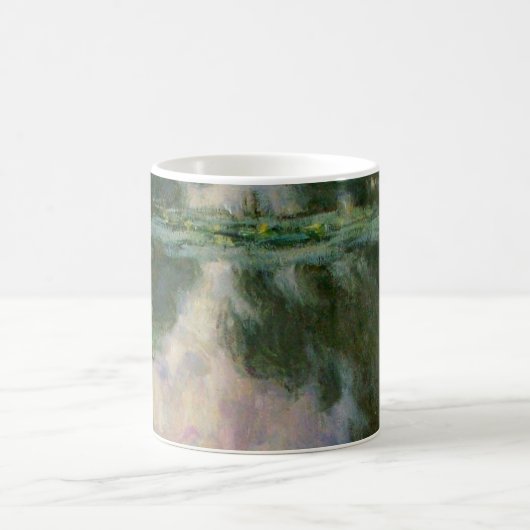 Mug L'EAU MENSONNE EN ÉTANG VERT ROSE par Claude Monet (Centre)