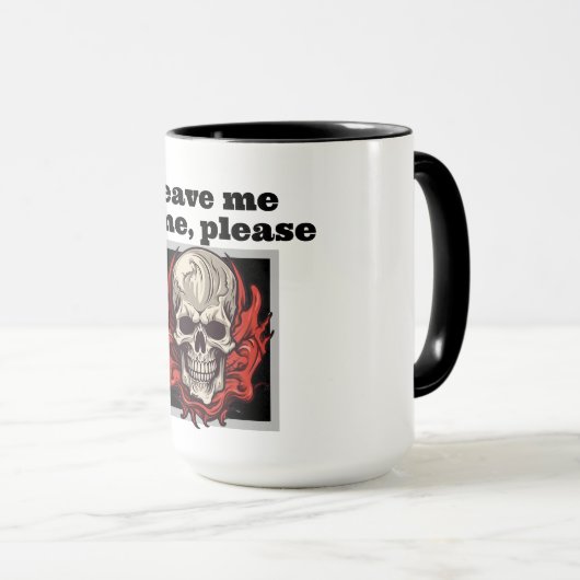 Mug Leave me alone, please (Devant droit)