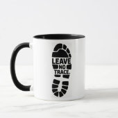 Mug Leave No Trace Hiking Bootprint Design (Gauche)