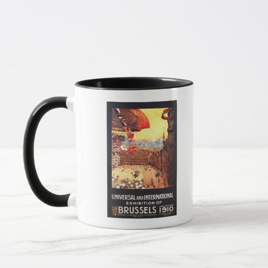 Mug Lebaudy Airship avec World Flags à Expo (Gauche)