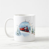 Mug L'écharpe de train 3d apparaît à travers le mur de (Gauche)