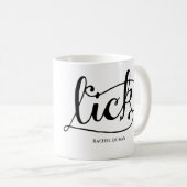 Mug lèche calligraphie (Devant droit)