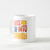 Mug L'échec alimente la créativité - Retro Typography (Devant gauche)