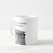 Mug L'échec est la réussite de la citation de motivati (Devant gauche)