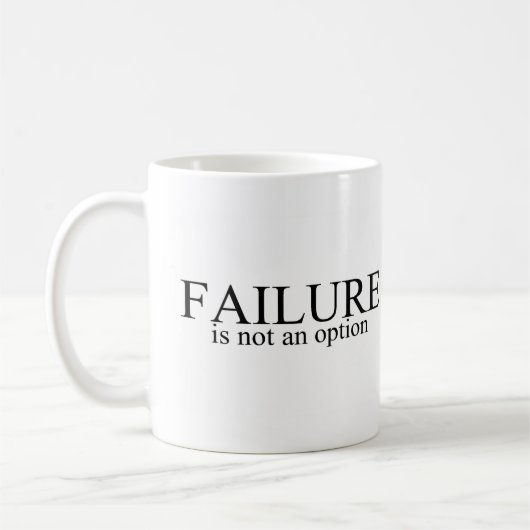 Mug L'échec n'est pas une option (Gauche)