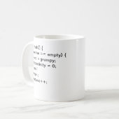 Mug L'échelle du café du programmeur (Devant gauche)