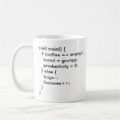 Mug L'échelle du café du programmeur (Gauche)