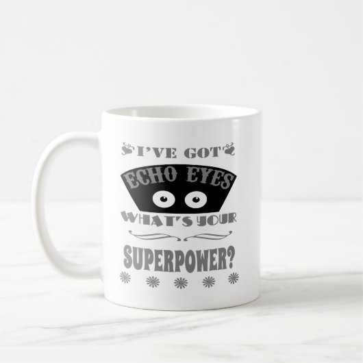 Mug L'écho observe la superpuissance (grise) (Gauche)