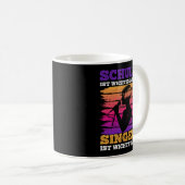 Mug L'école, c'est important, mais chanter, c'est le p (Devant droit)