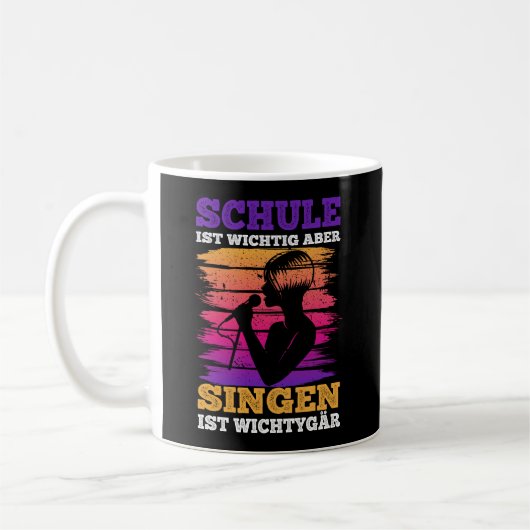 Mug L'école, c'est important, mais chanter, c'est le p (Gauche)