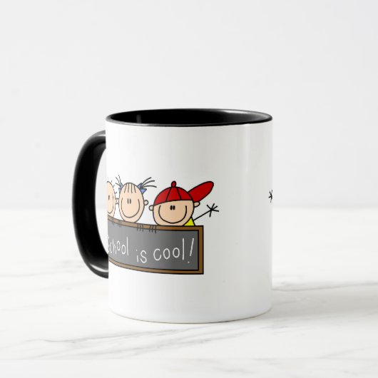 Mug L'école est Cool (Devant gauche)