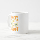 Mug L'école est en congé pour vacances estivales (Devant gauche)