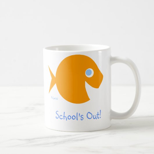 Mug L'école est hors Dernière journée de vacances d'en (Droite)