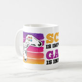 Mug L'École Est Important, Mais Le Jeu Est Important J (Devant gauche)