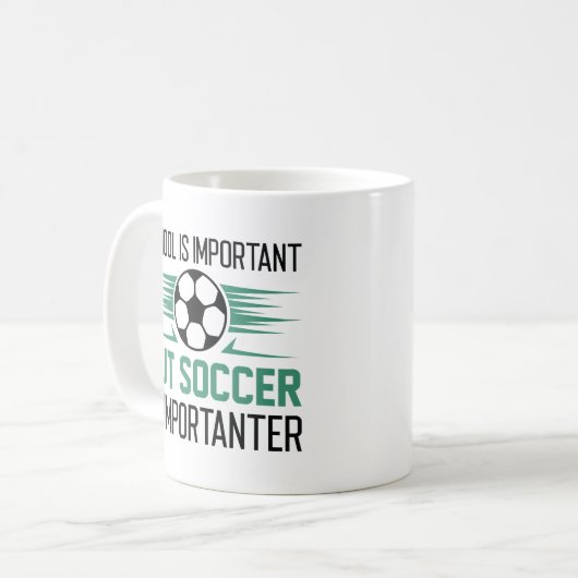 Mug L'École Est Importante, Mais Le Football Est Impor (Devant gauche)
