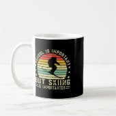 Mug L'école est importante mais le ski est encore plus (Gauche)