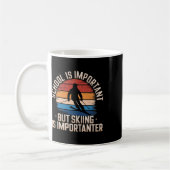 Mug L'école est importante mais le ski est plus import (Gauche)