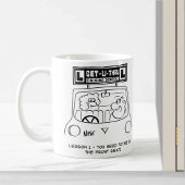 Mug Leçon de conduite - élève dans le mauvais siège