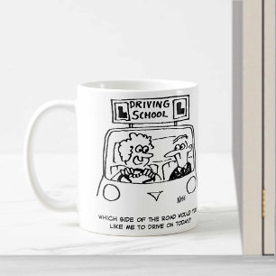 Mug Leçon de conduite - Quel côté de la route?