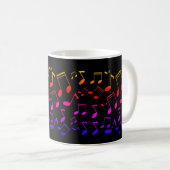 Mug leçon de musique, notes (Devant droit)
