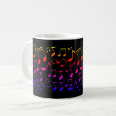 Mug leçon de musique, notes (Devant gauche)