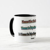 Mug L'économie contre l'environnement (Devant gauche)