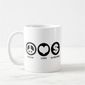 Mug L'économie de l'amour pour la paix (Gauche)
