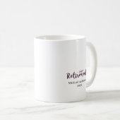 Mug Leçons de professeur nom personnalisé (Devant droit)