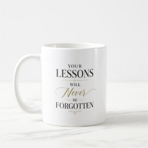 Mug Leçons de professeur nom personnalisé