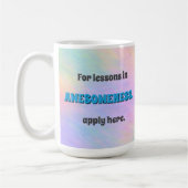 Mug Leçons d'incroyabilité (Gauche)