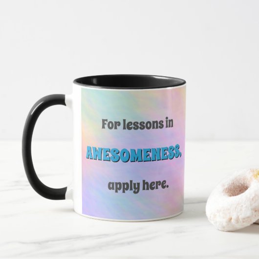 Mug Leçons d'incroyabilité (Avec donut)