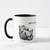 Mug L'Écriture Est Difficile—Les Chats Le Rendent Plus (Gauche)